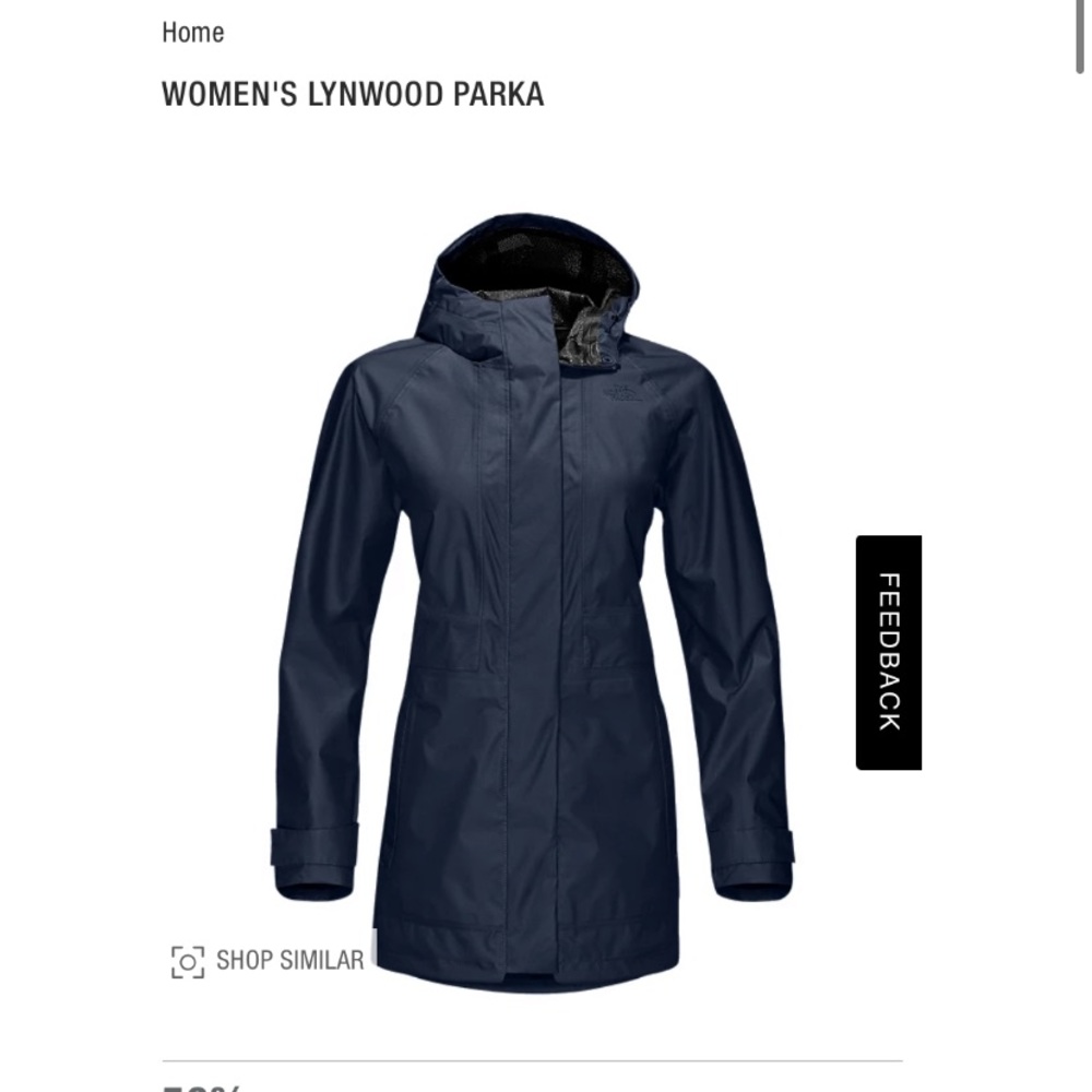 The North Face, Lynwood Rain Parka Coat, XS